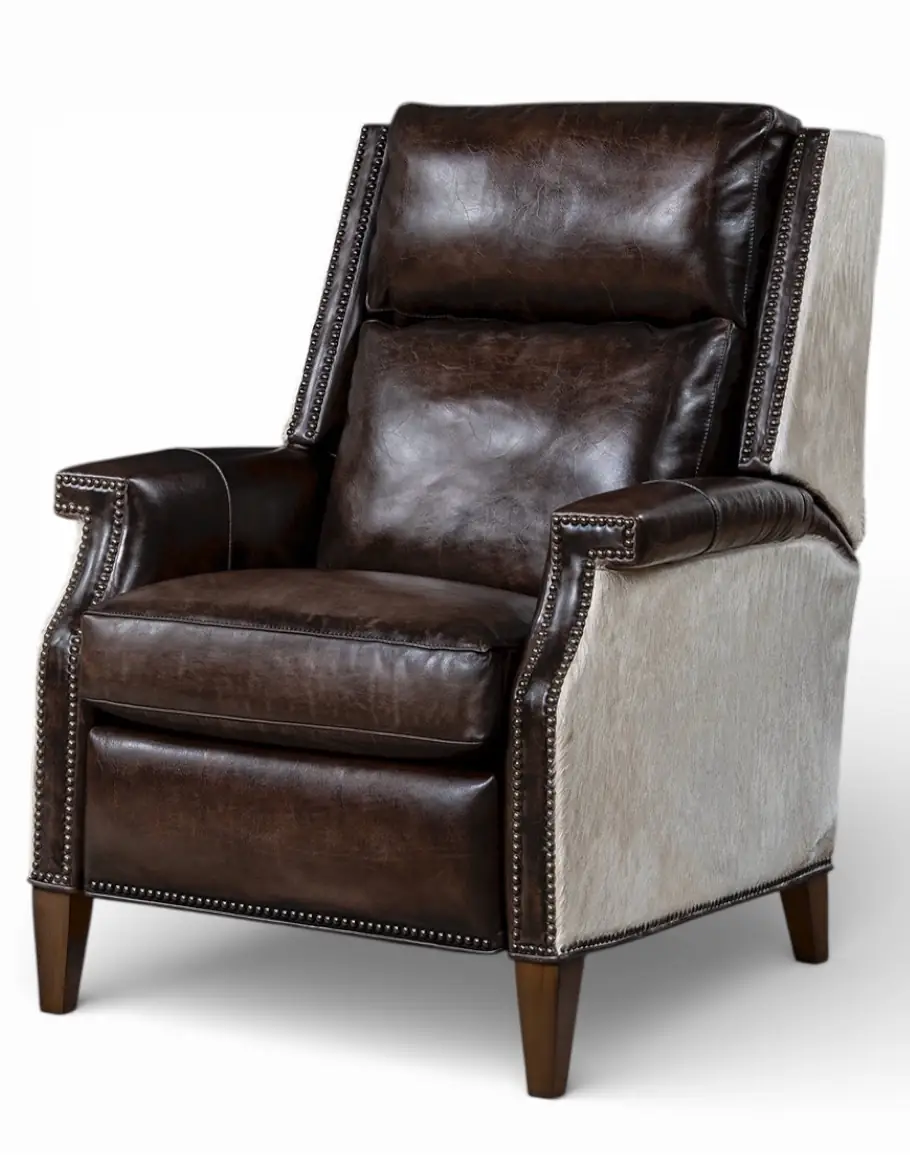 Wylie Smoke Leather Recliner